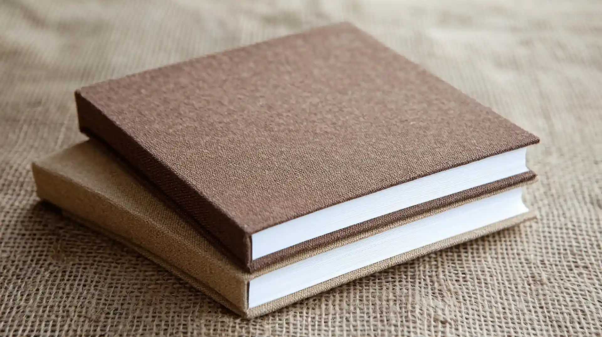 Brown books from Houston custom book bindery