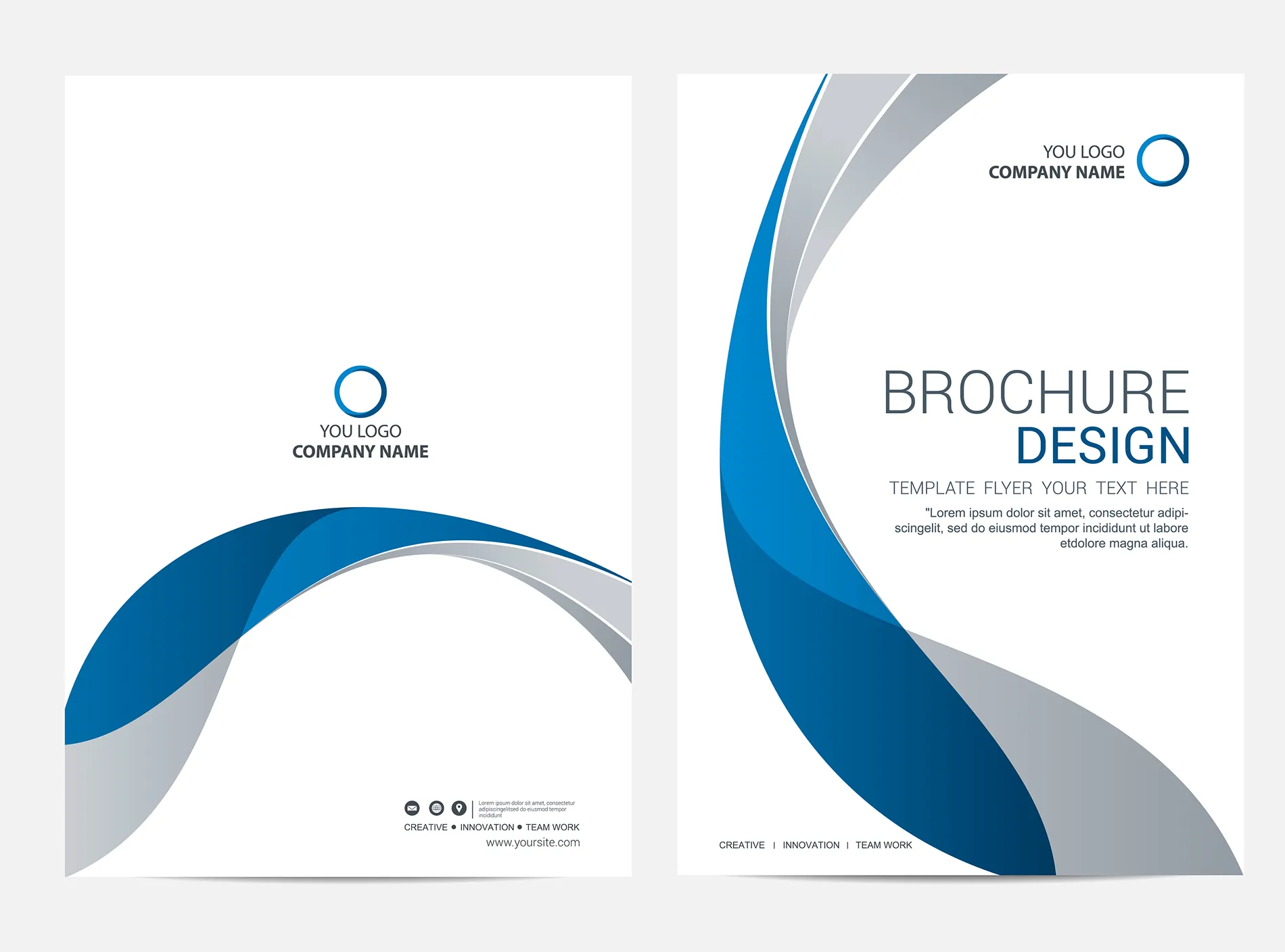 a proof of a brochure design from houston print company
