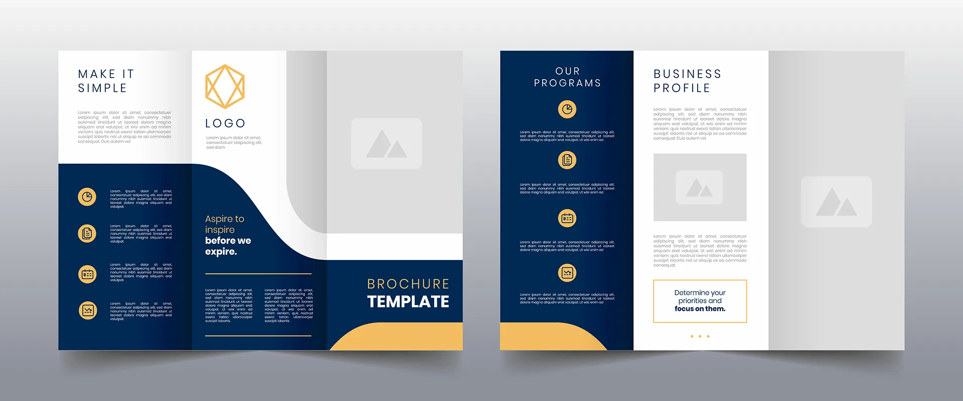 Example of a custom designed trifold brochure from our houston print shop